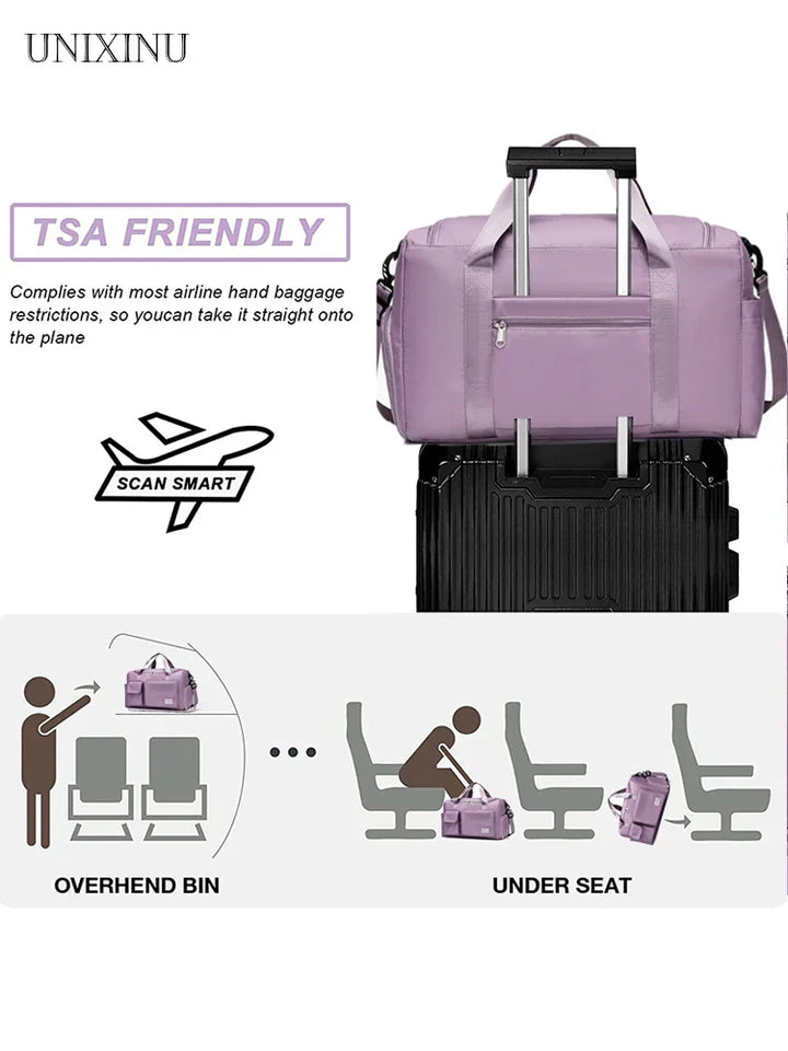 BowLift | Veyora WeekAir | All-in-One Travel Bag | Trolley Loop & Shoe Compartment | 35L