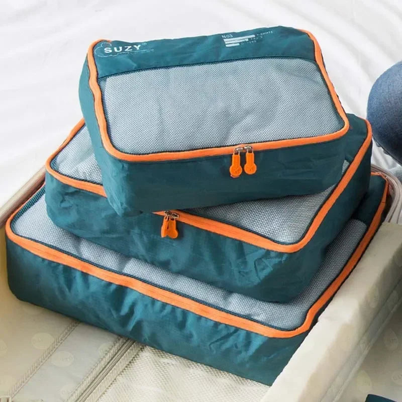 BowLift | Packavio Travel Organizer Set 7-piece | Suitcase Bags for Clothes & Shoes | Space-saving & Water-repellent