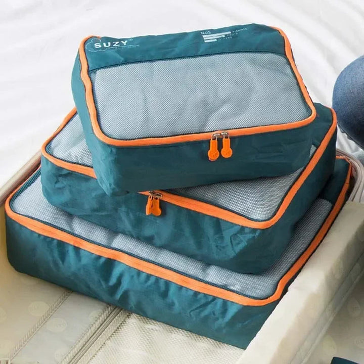 BowLift | Packavio Travel Organizer Set 7-piece | Suitcase Bags for Clothes & Shoes | Space-saving & Water-repellent