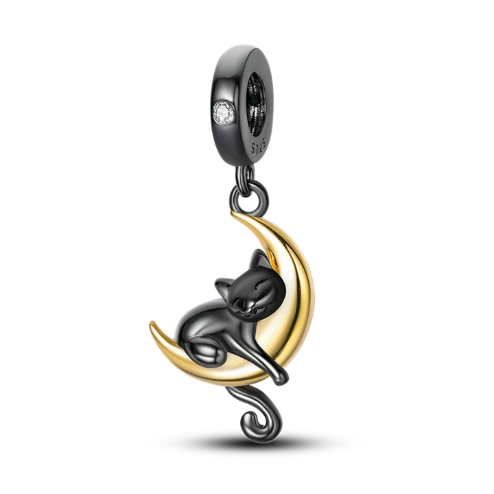 BowLift | 925 Silver Golden Leopard Charms Beads Colorful Chameleon Rhinoceros Lion Scarab Cat Pendant Compatible with Original Pandora Bracelet Jewelry