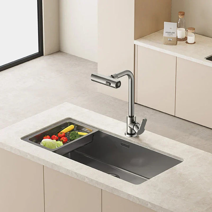 BowLift | Stylish Waterfall Kitchen Faucet Elegant Functionality