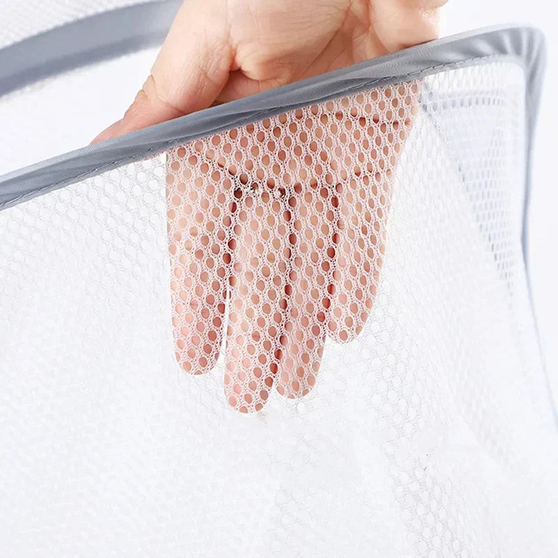 BowLift | HangFold Laundry Basket | Wall-mounted & Foldable | Breathable & Portable | 30×18×40 cm