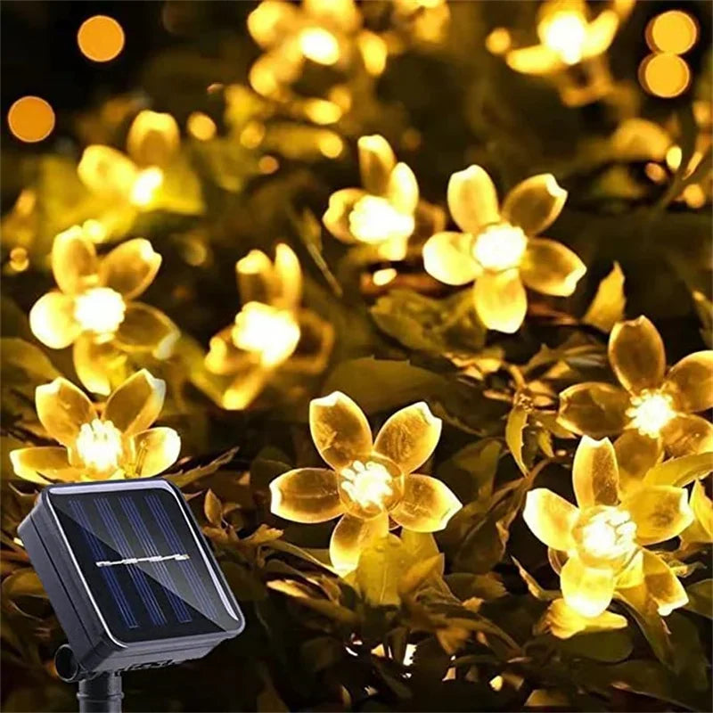 BowLift | LumiSola Solar String Lights | 20–100 LEDs | Warm White, White or RGB | 8 Modes | For Garden & Balcony | 5–12m