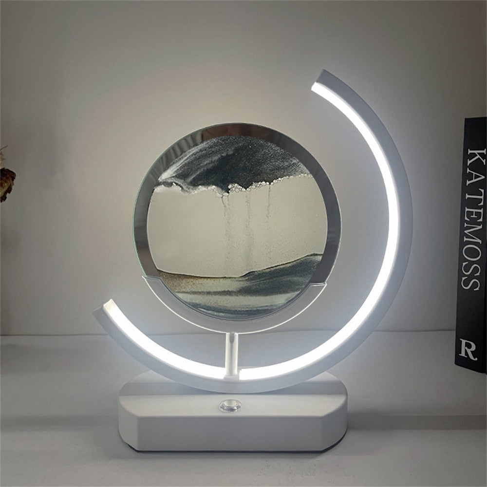 BowLift | 3D LED Flowing Sand Art Table Lamp