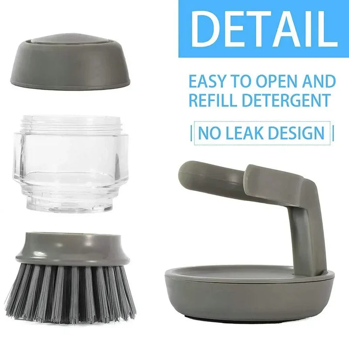 Dish brush with soap dispenser & holder | Eco-friendly plastic | Bowlift