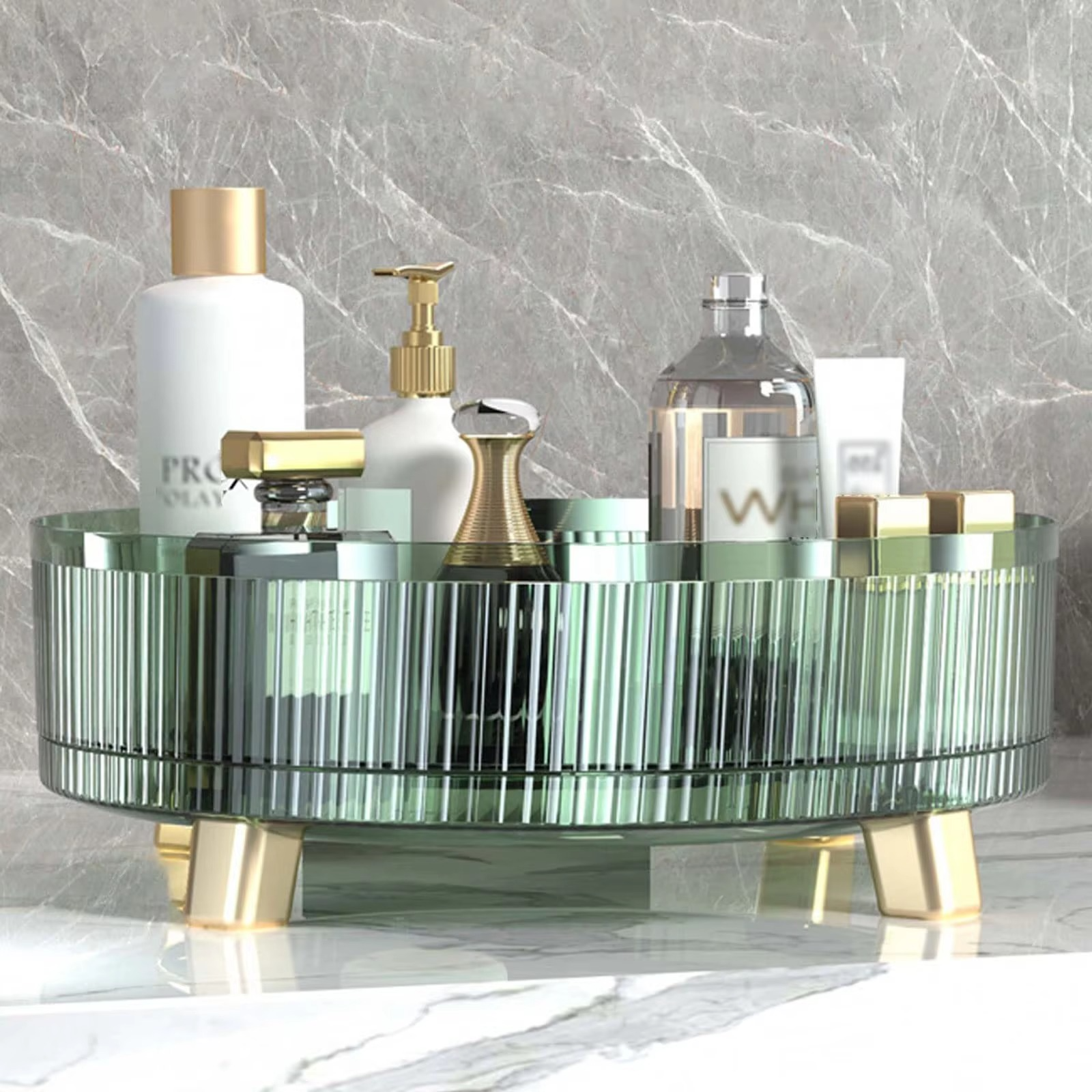 BowLift | Clear Rotating Makeup Organizer for Easy Access & Display