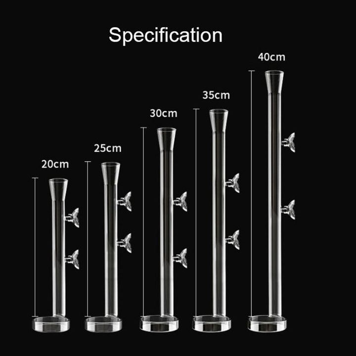 BowLift | Transparent Aquarium Glass Tube Fish Feeder