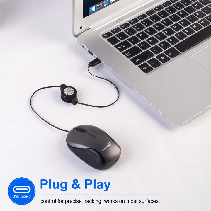 BowLift | Portable USB Type C Retractable Mouse
