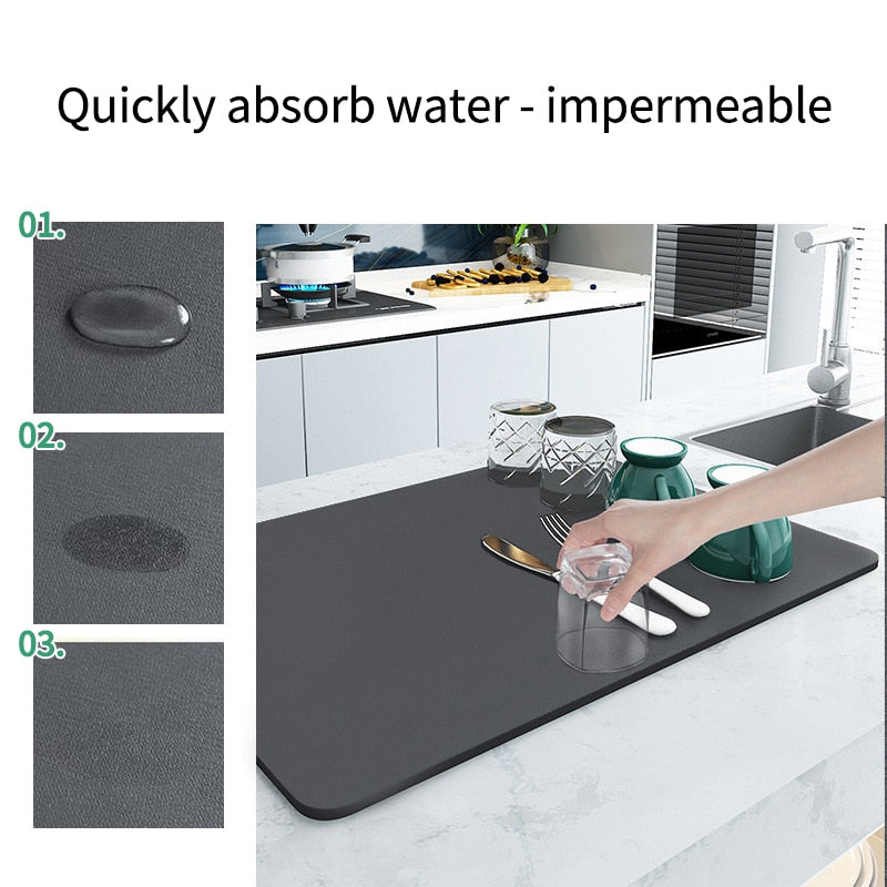 BowLift | Large Water Absorbent Kitchen Draining Pad