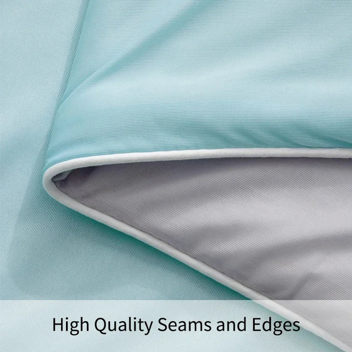 Air Condition Summer Comforter — Pure Color Ice Silk Cooling Blanket, Lightweight & Smooth Twin/King Size Quilt | Bowlift