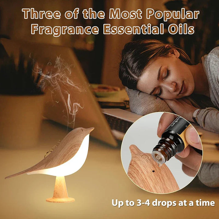 BowLift | Playful Bird Night Lamp – Touch Control & Adjustable Light Colors