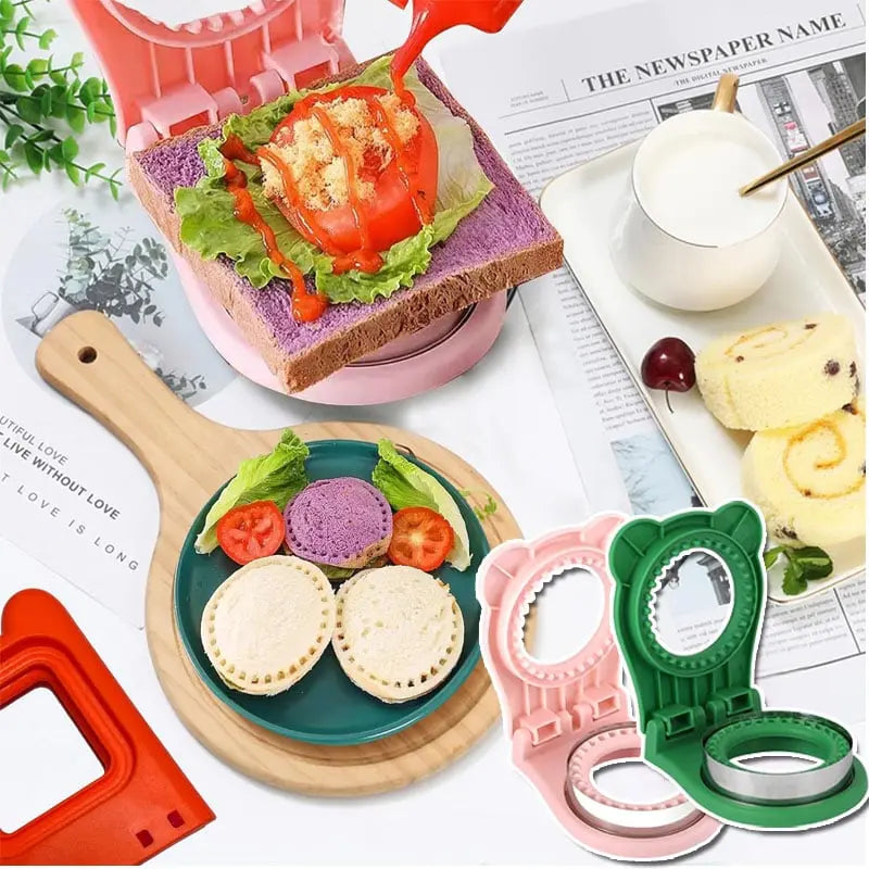BowLift | Sandwich Cutter with Sealing – Child-Friendly DIY Set made of Stainless Steel