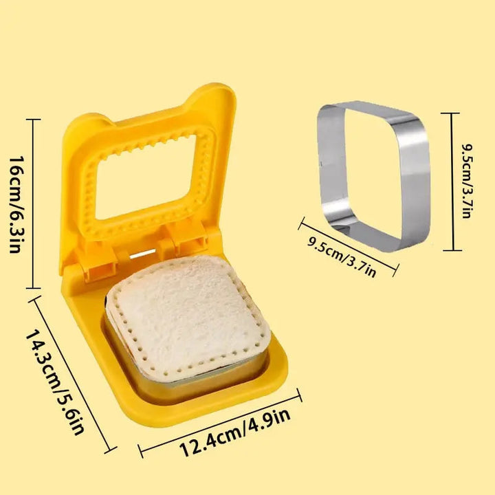 BowLift | Sandwich Cutter with Sealing – Child-Friendly DIY Set made of Stainless Steel