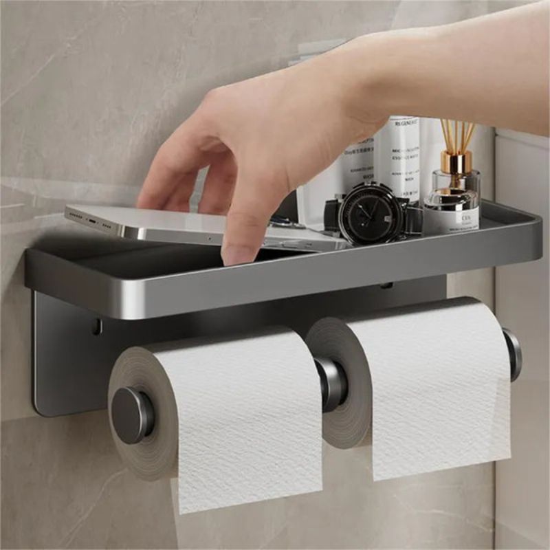 BowLift | Saniflex Multifunctional Toilet Paper Holder – Modern Design and Practical Functionality