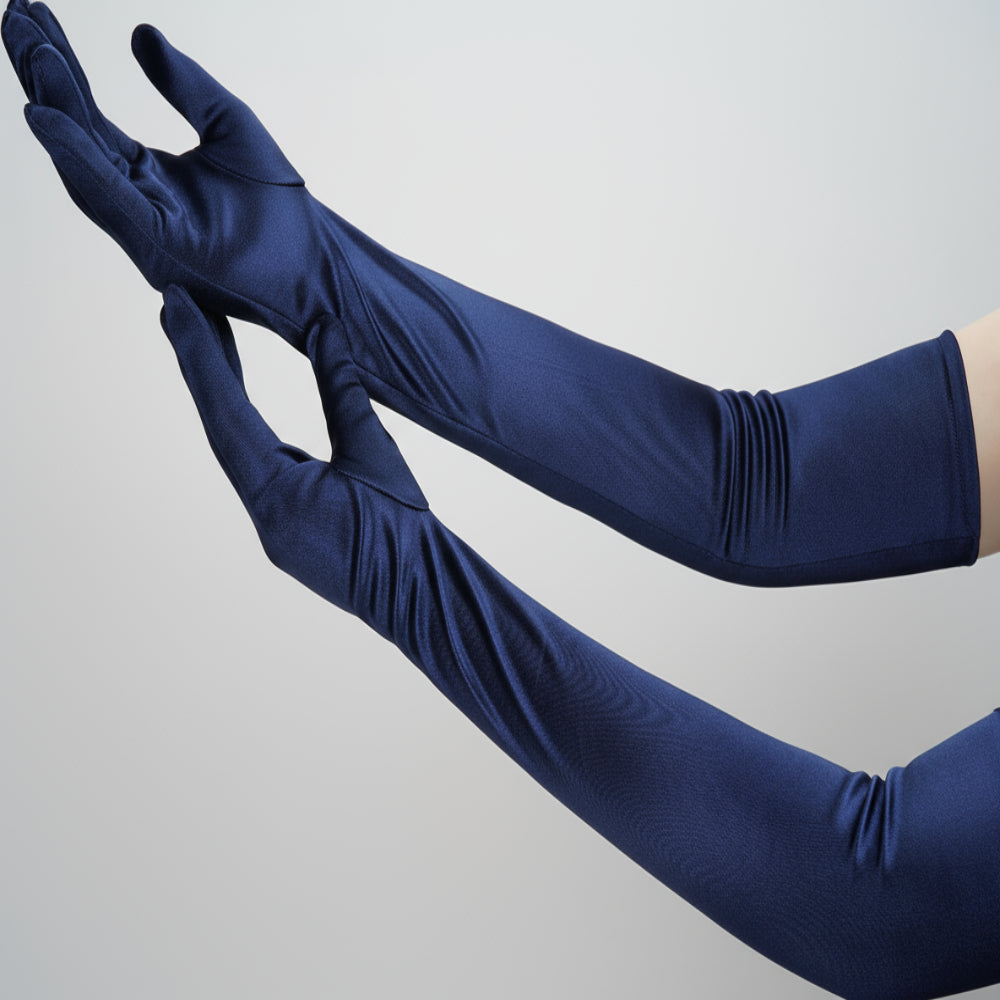 BowLift | Satin Opera Gloves Women Long Elbow Length Costume