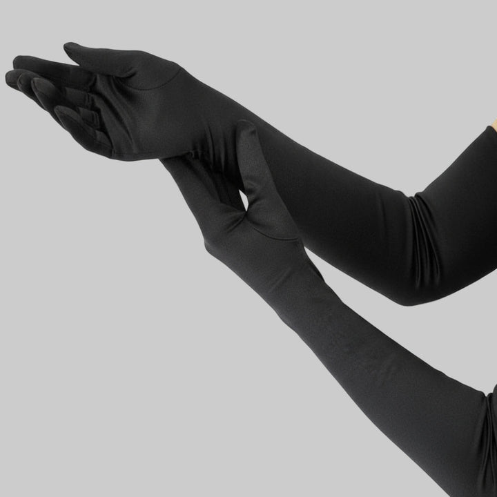 BowLift | Satin Opera Gloves Women Long Elbow Length Costume