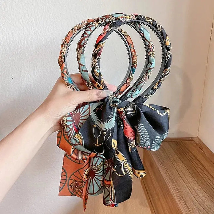 BowLift | Satin headband with weaving function – Perfect for Oktoberfest & festivities