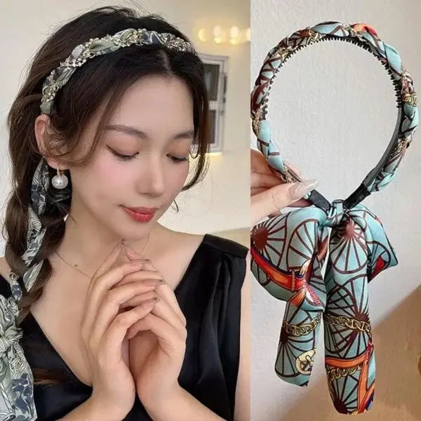BowLift | Satin headband with weaving function – Perfect for Oktoberfest & festivities