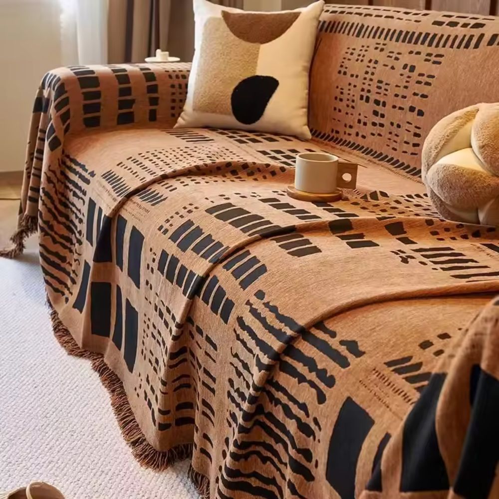 BowLift | Savanna Geo Chenille Sofa Cover