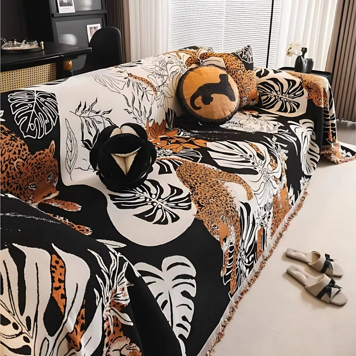 BowLift | Savara Leopard Sofa Throw Blanket