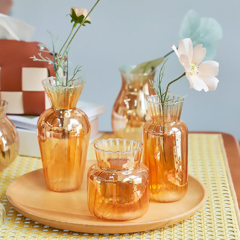 Gold Coat Glass Vase | Bowlift