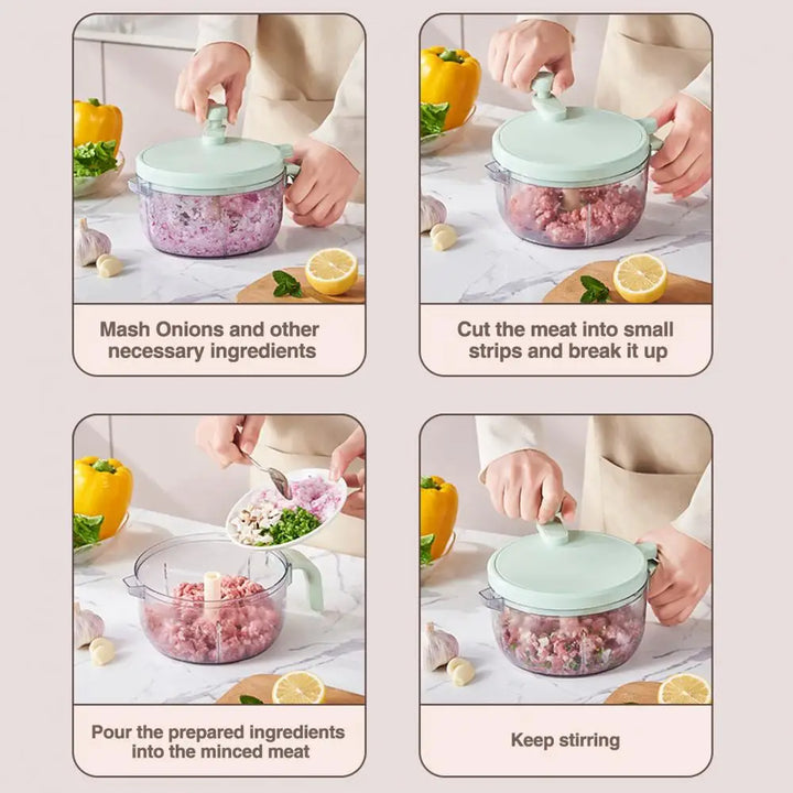 BowLift | Manual Portable Fresh Cut Veggie Chopper
