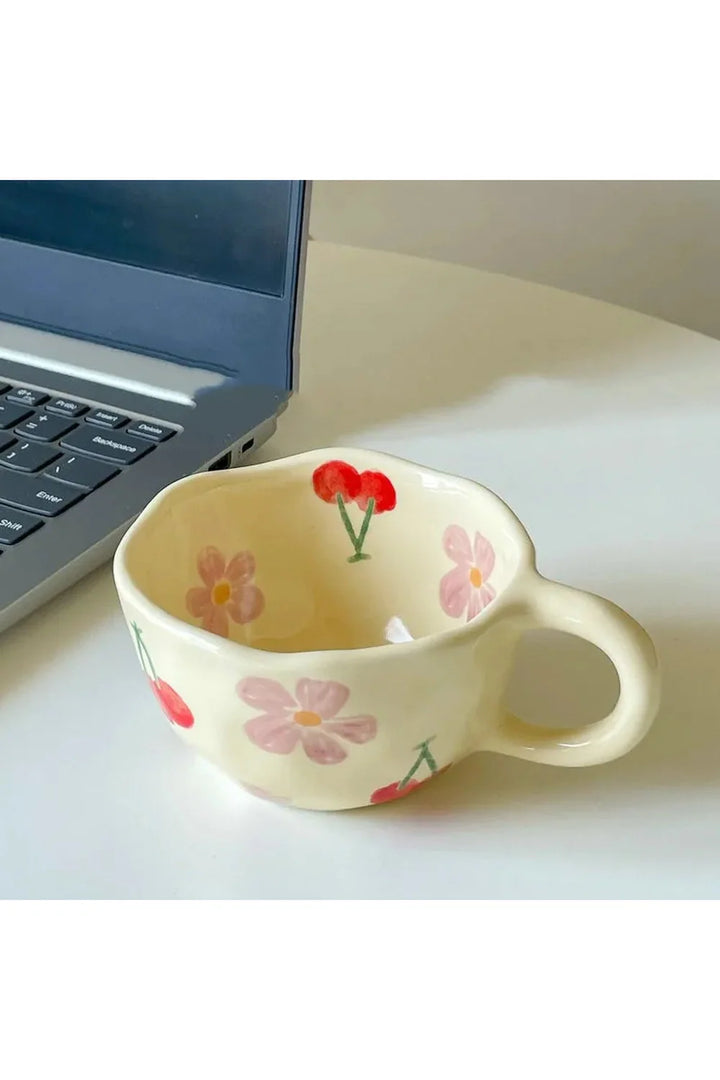 Flower ceramic mug | Bowlift
