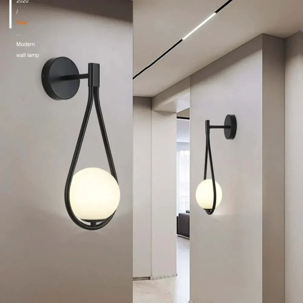 BowLift | Drop Luxury Glass Balls Wall Lamp