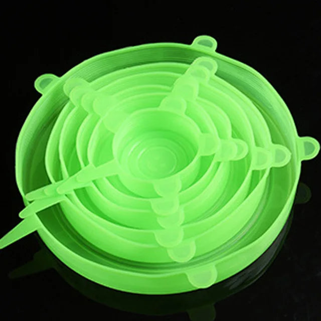 BowLift | Elastic Silicone Lid Covers 6PCS