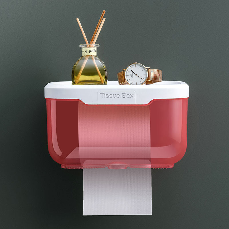 BowLift | Wall-Mounted Bathroom Organizer Tissue Box Holder