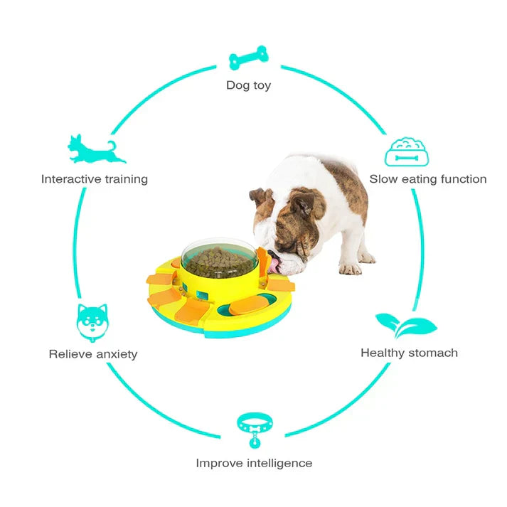 PuzzleFeast Pet Feeder - Interactive Feeding Game for Pets Bowlift