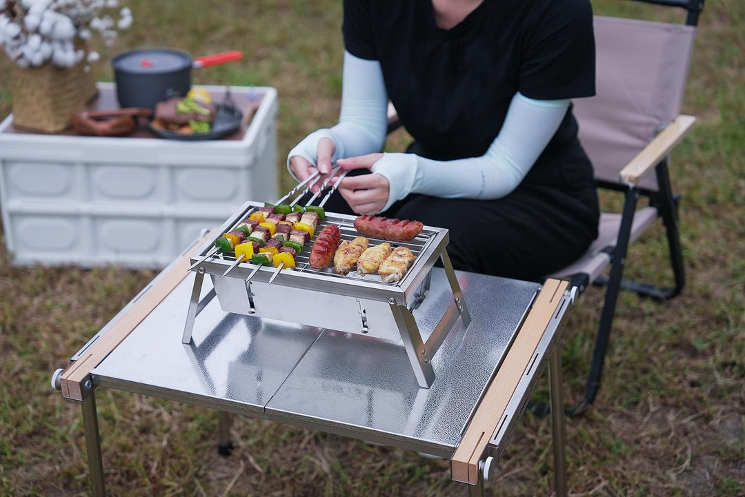BowLift | Ultimate Camping Style Stainless Steel Foldable Grill