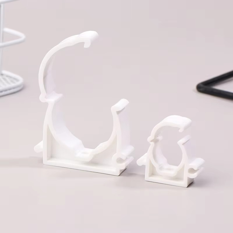 BowLift | Plastic PPR Pipe Clamp Holders with Protective Cover, Set of 20