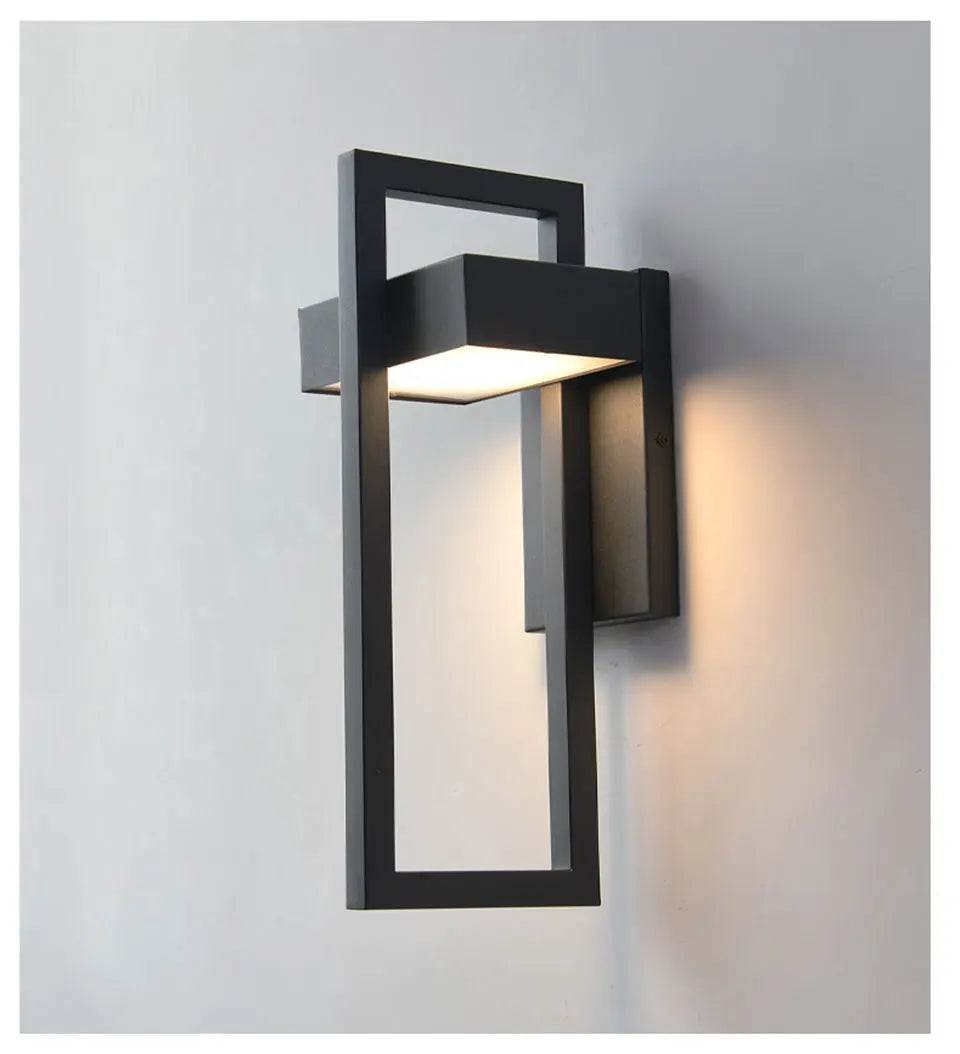 BowLift | LED Outdoor Wall Light | Waterproof & Vintage Design | 10W | Black Aluminium