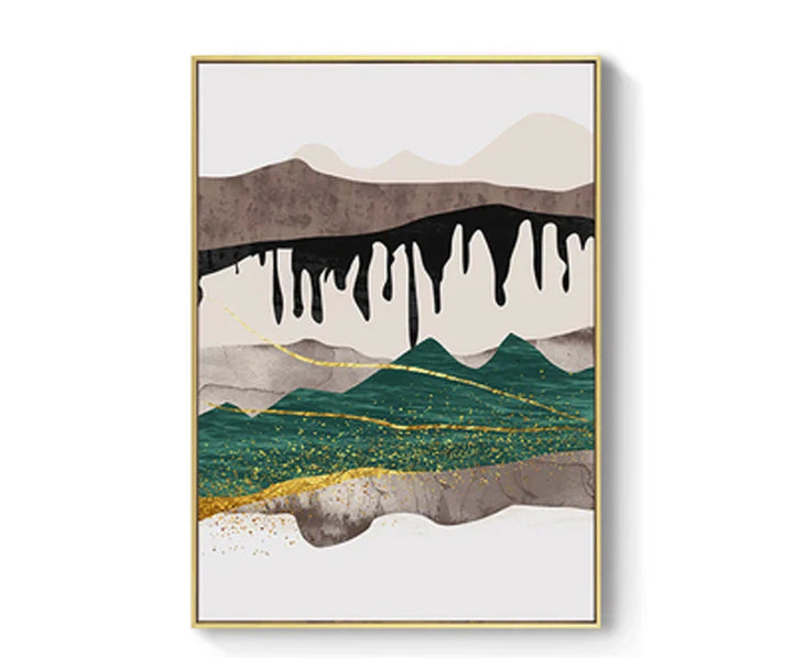 Abstract Mountain Landscape Wall Art Fine Art Canvas Prints Pictures For Modern Apartment Living Room Bedroom Hotel Room Art Decor | Bowlift