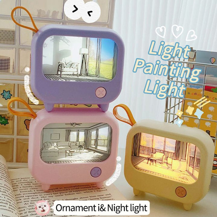 Mini Art TV Painting Decor Night Lamp | Bowlift