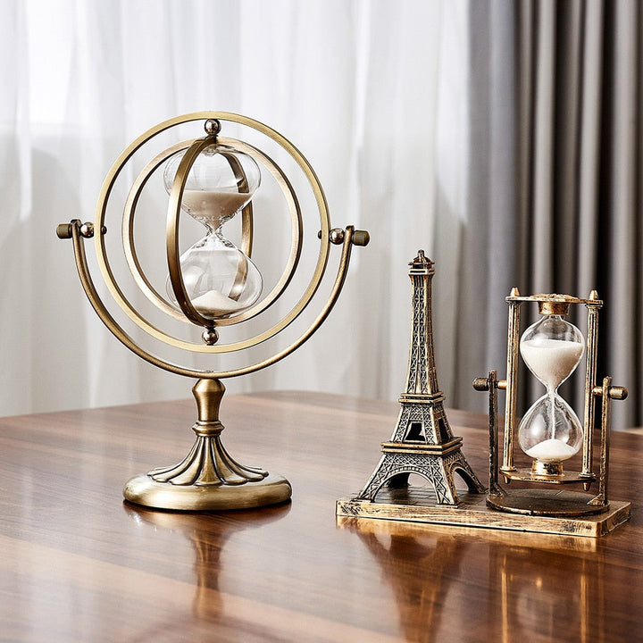 Time Charmer Metal Hourglass Decor | Bowlift