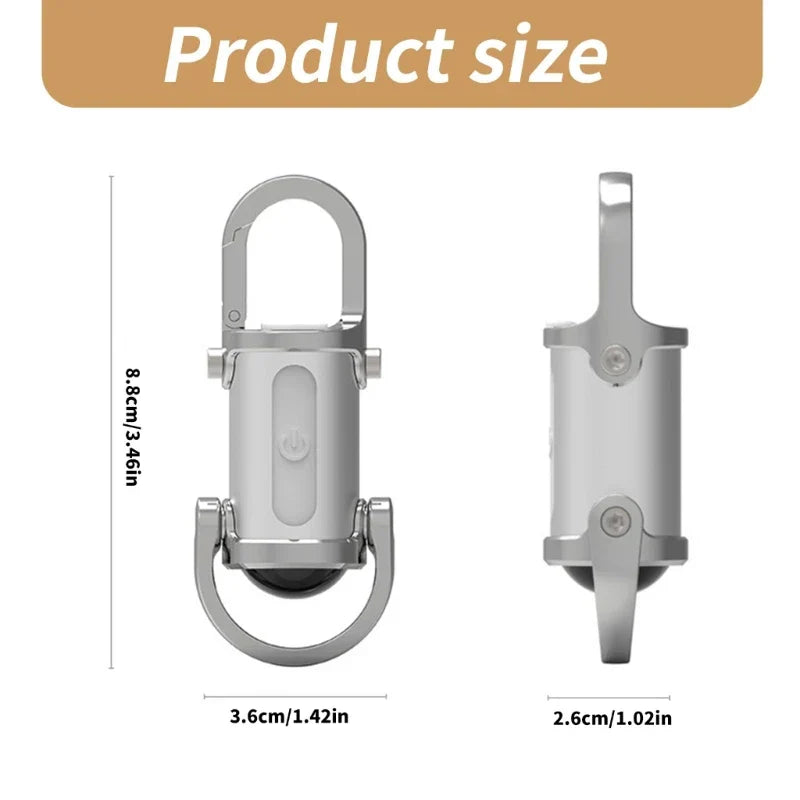 LED Pocket USB Rechargeable Keychain Light | Bowlift