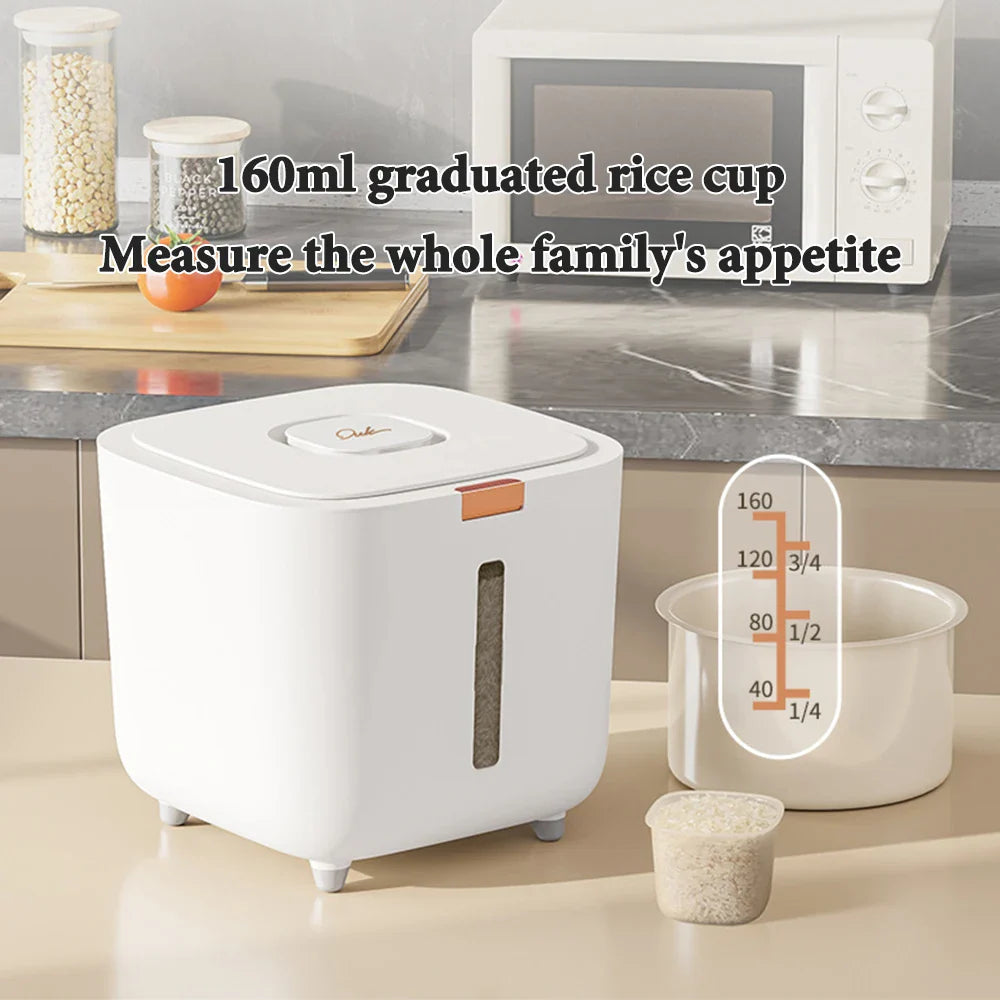 BowLift | Rice Storage Box 5–10kg Airtight Moisture & Insect Resistant with Measuring Cup – GrainSafe
