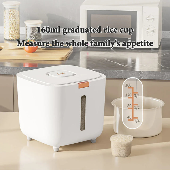 BowLift | Rice Storage Box 5–10kg Airtight Moisture & Insect Resistant with Measuring Cup – GrainSafe