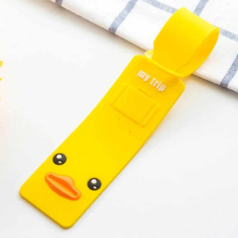 BowLift | Taggidoo Silicone Luggage Tag with Animal Design | Address Label for Travel & Luggage | Boarding Tag for Suitcases & Bags