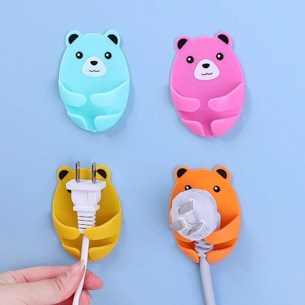 BowLift | Bear Hug Self-Adhesive Wall Plug Holder