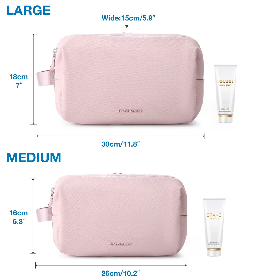 BowLift | Kosmetixo Waterproof Cosmetic Bag for Women & Men | Lightweight Toiletry Bag in S/M/L | Travel Accessories for Toiletries & Make-up | Unisex Travel Organizer