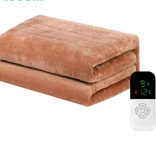 Electric heating blanket with thermostat control 220V - Intelligent temperature control for even heat and comfort on cold days | Bowlift