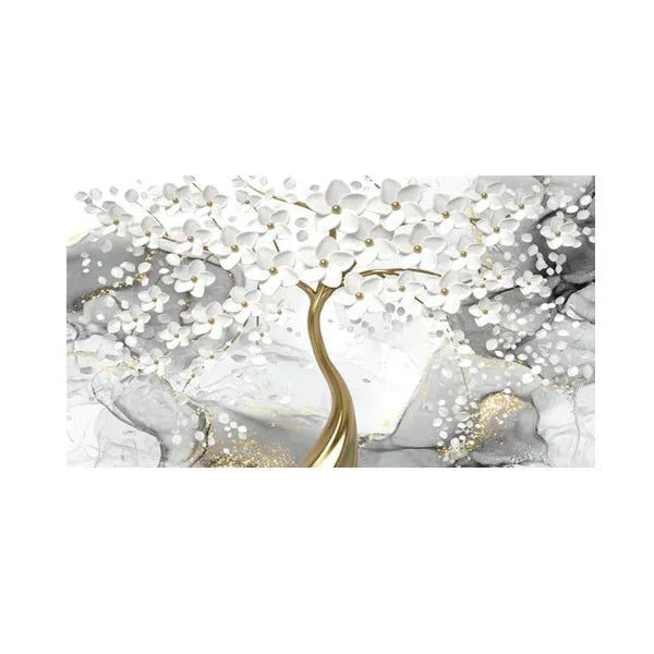 Abstract Floral Big Blossom Petal Tree Wall Art Fine Art Canvas Prints Picture For Living Room Bedroom Salon Art Decor | Bowlift