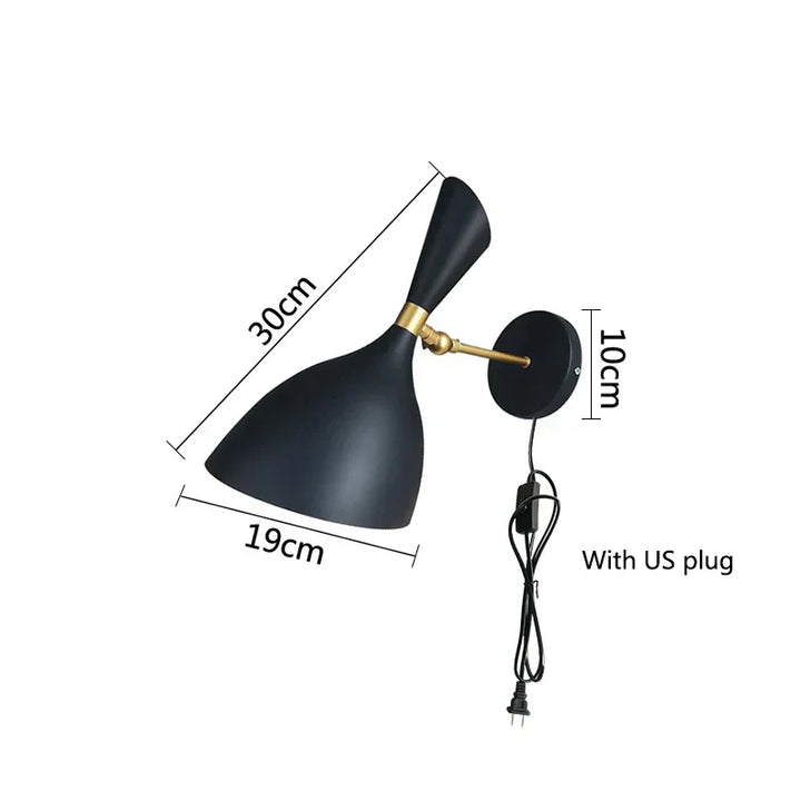 Luminous Haven – Industrial LED Bedside Lamp for the Bedroom Bowlift
