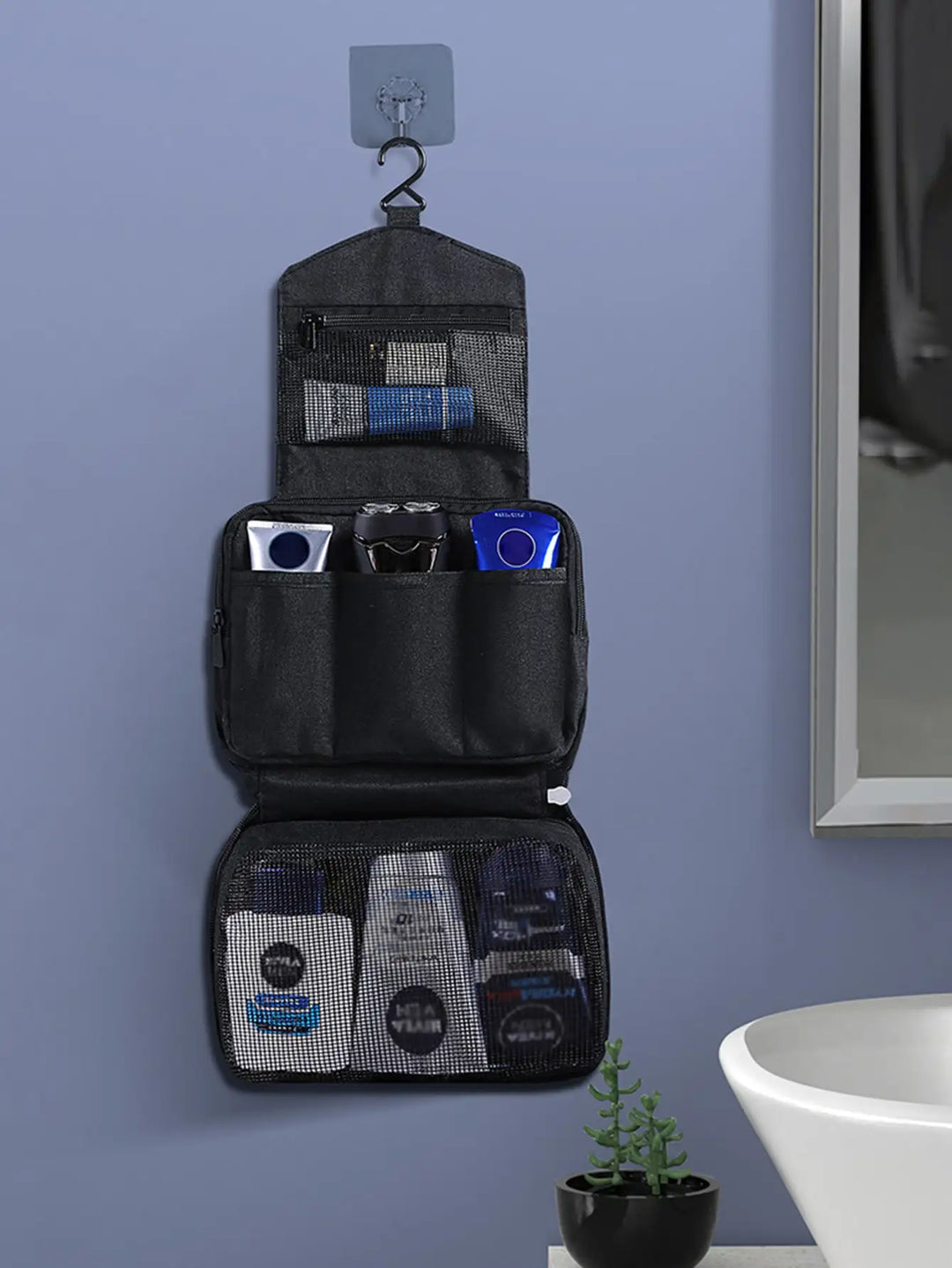 BowLift | Foldable Travel Toiletry Bag DryNexa TravelCube | Multilayer Design with Wet-Dry Separation | Space-Saving & Waterproof