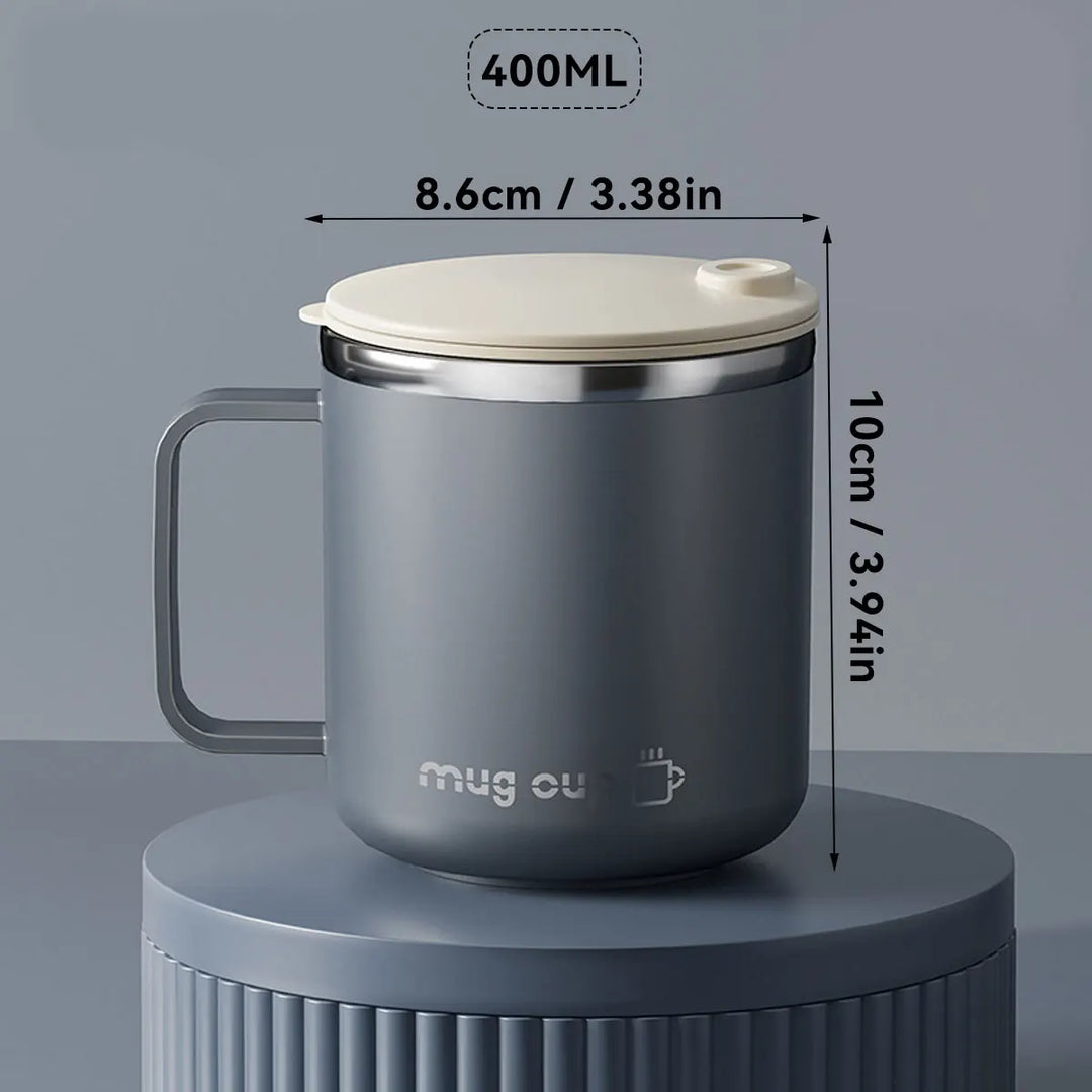 Insulated stainless steel coffee cup with lid | Bowlift