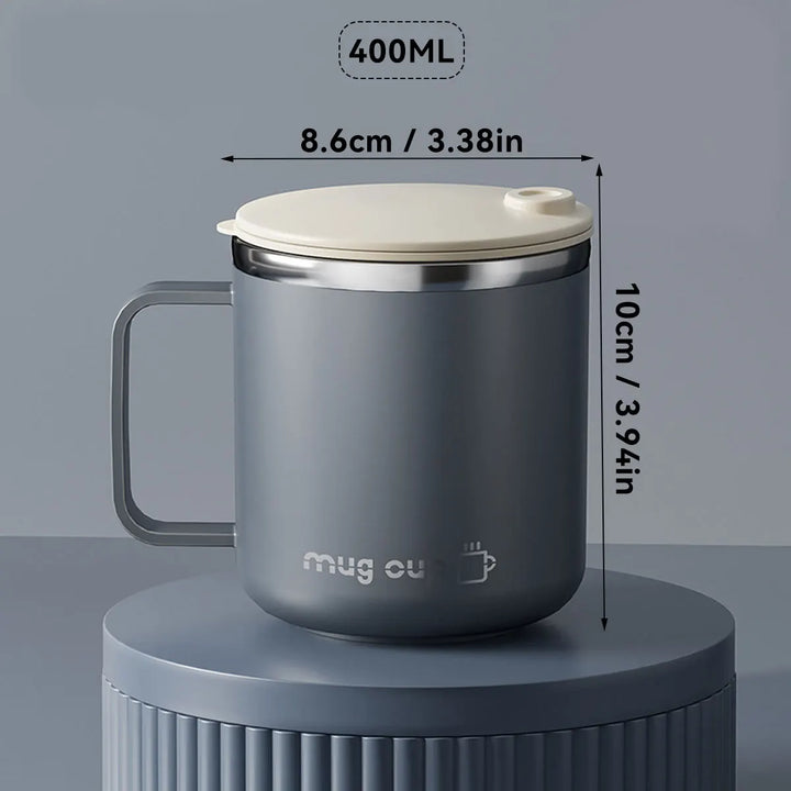 Insulated stainless steel coffee cup with lid | Bowlift