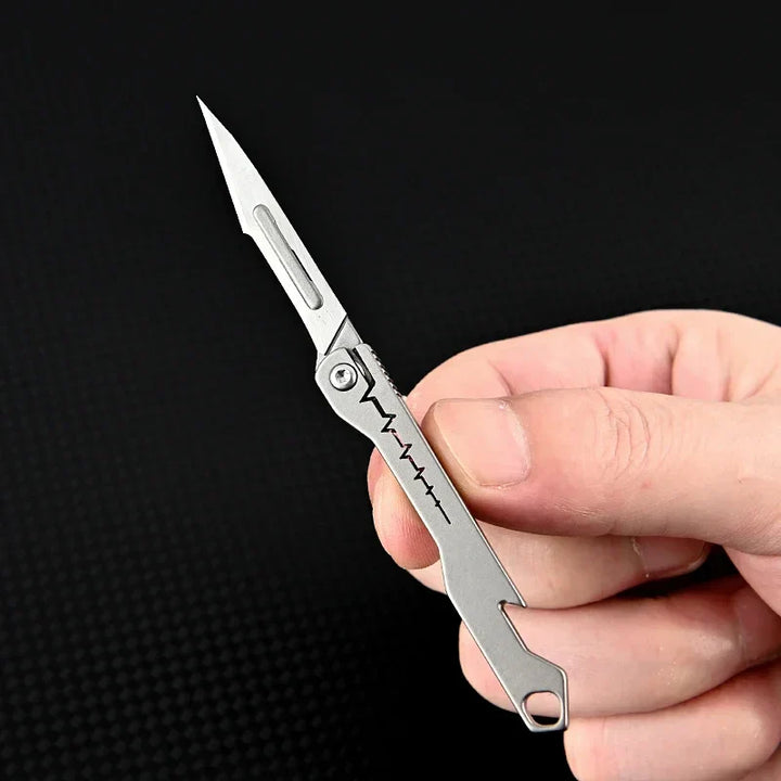 Titanium All-Purpose Foldable Sharp Cutter Knife | Bowlift
